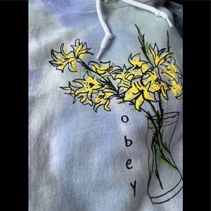 Obey Poison II Lavender & Green Tie Dye Hoodie